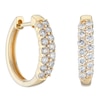 Thumbnail Image 0 of 9ct Yellow Gold 0.50ct Diamond Hoop Earrings