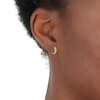 Thumbnail Image 2 of 9ct Yellow Gold 0.50ct Diamond Hoop Earrings