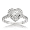Thumbnail Image 0 of Vera Wang 18ct White Gold 0.95ct Diamond Heart Ring