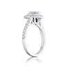 Thumbnail Image 1 of Vera Wang 18ct White Gold 0.95ct Diamond Heart Ring