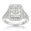 Thumbnail Image 0 of Vera Wang 18ct White Gold 1.45ct Diamond Cluster Ring