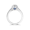 Thumbnail Image 2 of Vera Wang Platinum 0.45ct Total Diamond Pear Cluster Ring