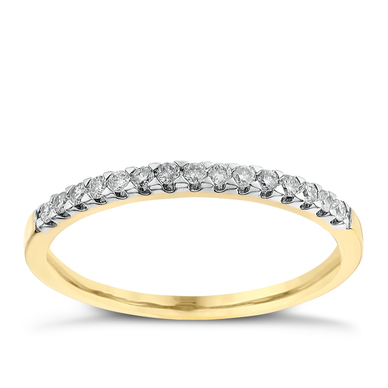 18ct Yellow Gold 0.15ct Diamond Ring