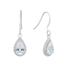 Thumbnail Image 0 of Sterling Silver And Cubic Zirconia Pear Drop Earrings