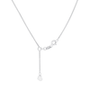 Thumbnail Image 1 of 9ct White Gold 24 Inch Adjustable Dainty Spiga Chain