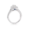 Thumbnail Image 2 of Vera Wang 18ct White Gold 0.95ct Total Diamond Pear Shaped Ring
