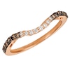 Thumbnail Image 0 of Le Vian 14ct Rose Gold 0.18ct Chocolate & Clear Diamond Shaped Ring