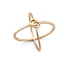 Thumbnail Image 0 of Gucci GG Running 18ct Rose Gold Criss Cross Ring Size M