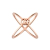 Thumbnail Image 1 of Gucci GG Running 18ct Rose Gold Criss Cross Ring Size M
