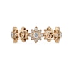Thumbnail Image 1 of Gucci 18ct Rose Gold Diamond Flora Ring (Size M-N)