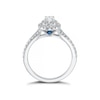 Thumbnail Image 2 of Vera Wang 18ct White Gold 0.75ct Total Diamond Halo Ring