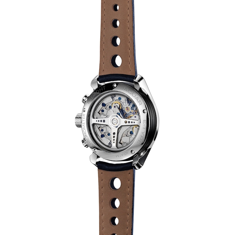 Bremont Jaguar MKII Men's Blue Leather Strap Watch