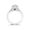 Thumbnail Image 2 of Vera Wang Platinum 0.70ct Total Diamond Pear Cluster Ring
