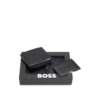 Thumbnail Image 0 of BOSS Men's Black Leather 8CC Wallet & Card Holder Gift Set