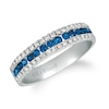Thumbnail Image 0 of Le Vian 14ct White Gold Blue Sapphire 0.29ct Diamond Ring
