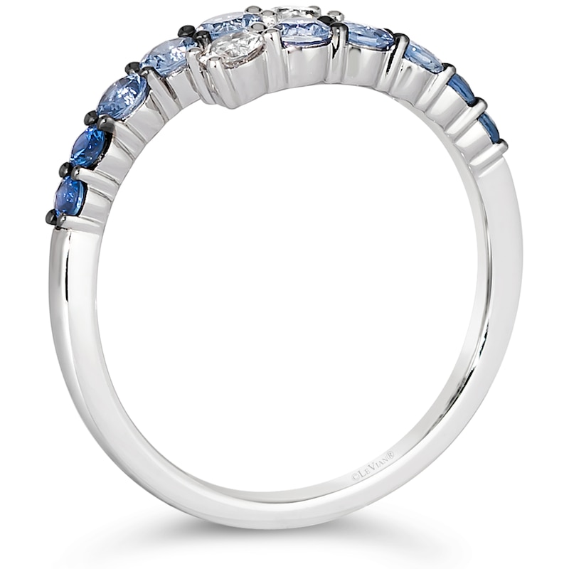 Le Vian Denim Ombré 14ct White Gold & Sapphire Ring