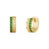 Thumbnail Image 0 of Michael Kors 14ct Gold Plated Green Stone Rondelle Earrings