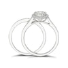 Thumbnail Image 2 of 9ct White Gold 0.50ct Diamond Pear Halo Bridal Set