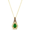 Thumbnail Image 0 of Le Vian 14ct Yellow Gold Emerald & Diamond Pendant