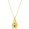 Thumbnail Image 2 of Le Vian 14ct Yellow Gold Emerald & Diamond Pendant