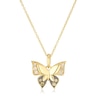 Thumbnail Image 0 of Le Vian 14ct Yellow Gold 0.14ct Diamond Butterfly Pendant