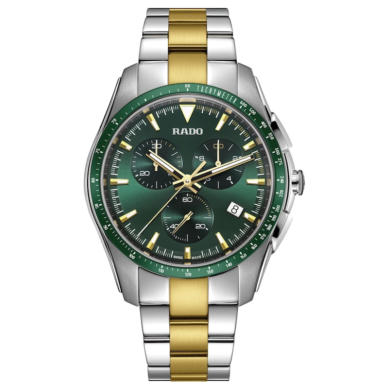 Rado Hyperchrome Men's Green Dial & Two-Tone Bracelet Watch