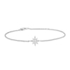 Thumbnail Image 0 of Sterling Silver 7.5 Inch Cubic Zirconia Northern Star Bracelet