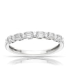 Thumbnail Image 0 of Platinum 0.25ct Diamond Round & Baguette Cut Eternity Ring