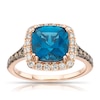 Thumbnail Image 0 of Le Vian 14ct Rose Gold Blue Topaz & 0.45ct Diamond Ring