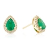 Thumbnail Image 0 of Le Vian 14ct Yellow Gold Pear 0.23ct Diamond & Emerald Pear Shape Stud Earrings