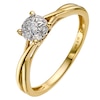 Thumbnail Image 0 of 9ct Gold 0.15ct Total Diamond Cluster Ring
