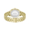 Thumbnail Image 2 of BOSS Lida Ladies' Green Dial & Gold-Tone IP Bracelet Watch