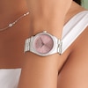 Thumbnail Image 4 of Olivia Burton Sports Luxe Bejewelled Pink Dial & Stainless Steel Watch