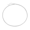 Thumbnail Image 1 of Sterling Silver Flat Bead Necklace