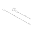 Thumbnail Image 2 of Sterling Silver 18 Inch Beaded Station Chain Necklace