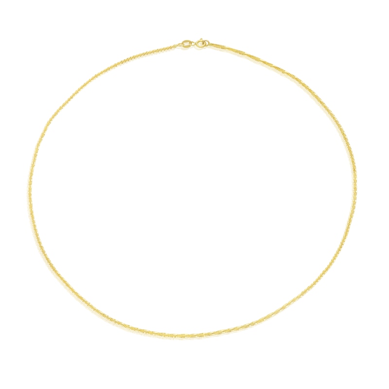 9ct Yellow Gold 18 Inch Tocalle Chain Necklace