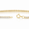 Thumbnail Image 2 of 9ct Yellow Gold 7.5 Inch Cubic Zirconia Round Cut Tennis Bracelet