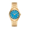 Thumbnail Image 0 of Michael Kors Lennox Turquoise Blue Dial & Gold-Tone Bracelet Watch
