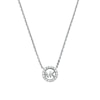 Thumbnail Image 0 of Michael Kors Ladies' Sterling Silver Halo Pendant Necklace