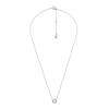 Thumbnail Image 1 of Michael Kors Ladies' Sterling Silver Halo Pendant Necklace