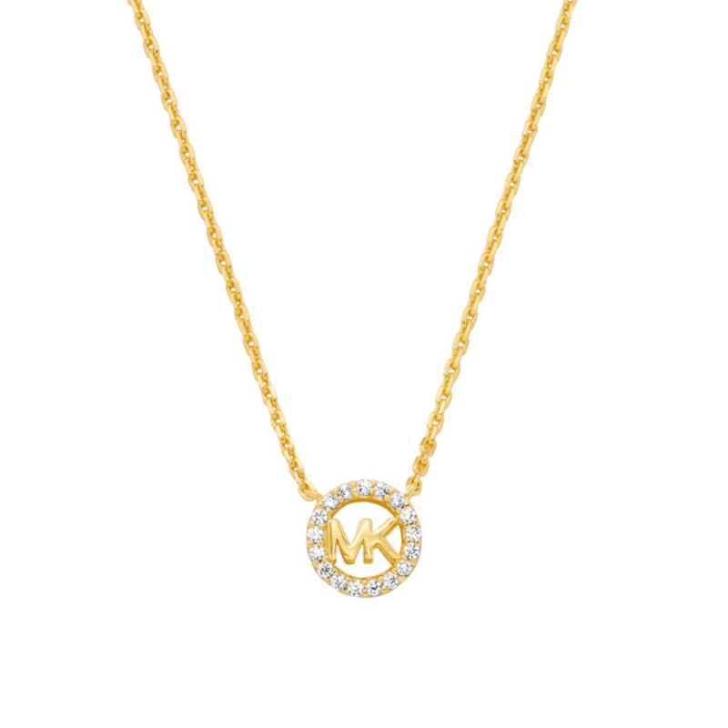Michael Kors Ladies' 14ct Gold Plated Sterling Silver Pendant