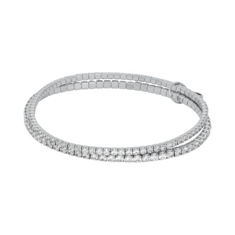 Michael Kors Silver-Tone Layered Tennis Bracelet