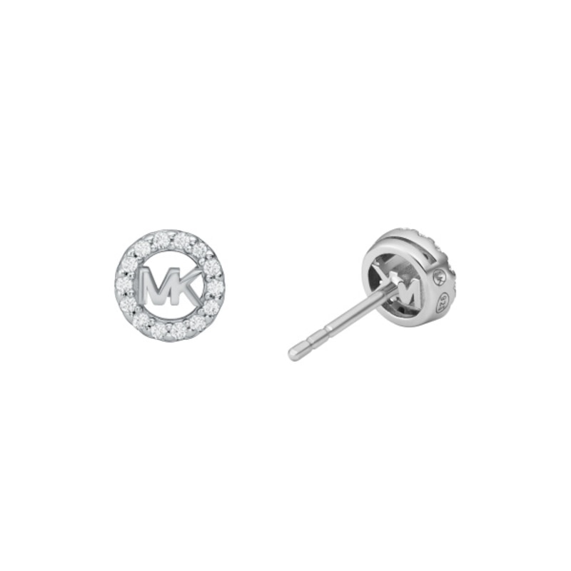 Michael Kors Ladies' Sterling Silver Halo Stud Earrings