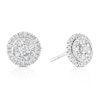 Thumbnail Image 0 of 9ct White Gold 0.33ct Diamond Baguette & Round Cut Stud Earrings