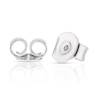 Thumbnail Image 1 of 9ct White Gold 0.33ct Diamond Baguette & Round Cut Stud Earrings