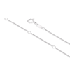 Thumbnail Image 2 of Sterling Silver 0.10ct Diamond Open Circle Pendant Necklace