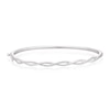 Thumbnail Image 0 of Sterling Silver 0.20ct Diamond Twisted Bangle