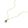 Thumbnail Image 1 of 9ct Yellow Gold Sapphire & Diamond Pendant Necklace