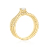 Thumbnail Image 2 of 14ct Yellow Gold 0.50ct Diamond Solitaire Twist Bridal Set
