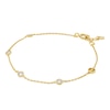 Thumbnail Image 0 of Michael Kors 14ct Gold Plated Sterling Silver 6.5 Inch & CZ Station Bracelet